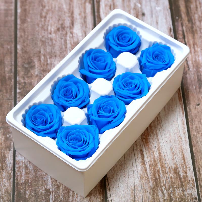 Ewige Lebensblume Material Geschenkbox Unsterbliche Rose Blume Getrocknete Rose Künstliche Konservierte Blumen Kopf Rosen