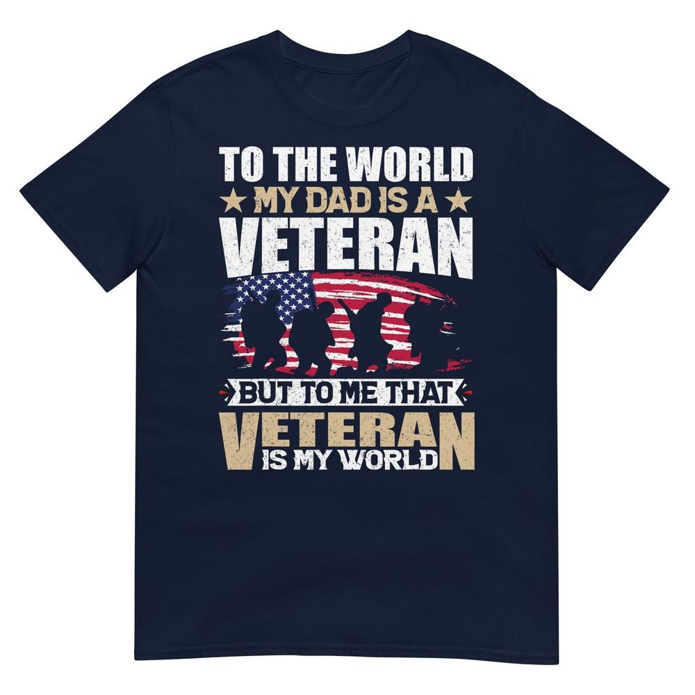 My Dad Is A Veteran Fathers Day Dad Grandpa Veteran TShirt