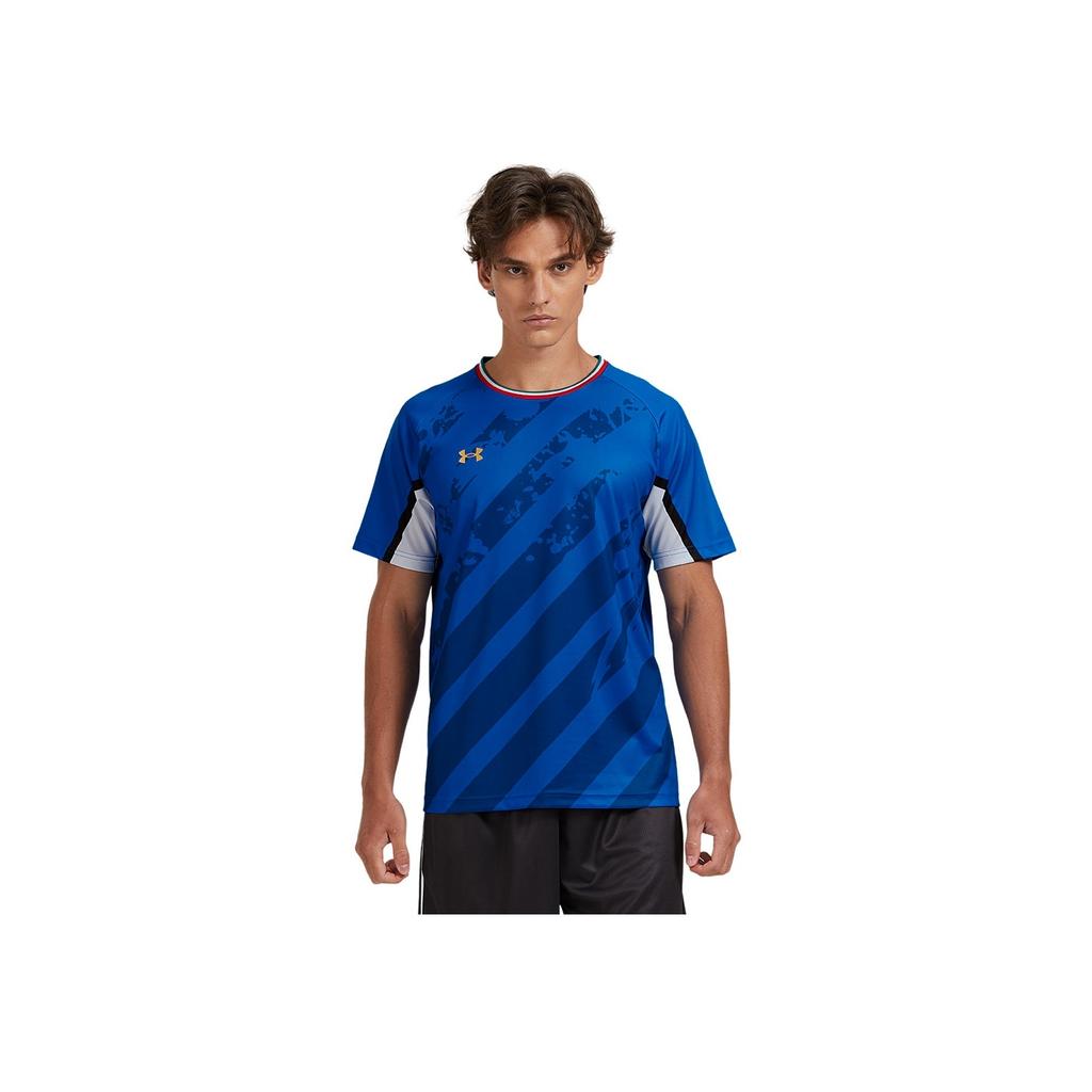 Under Armour Minimalist Logo Print Sports Running Fitness Cycling Short Sleeve T-Shirt Unisex Tops Blue 24500504-401