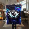 Chelsea FC logo Print FlAannel Blanket, High quality Comfortable for All Seasons, Home Decor, Warmth and Comfort