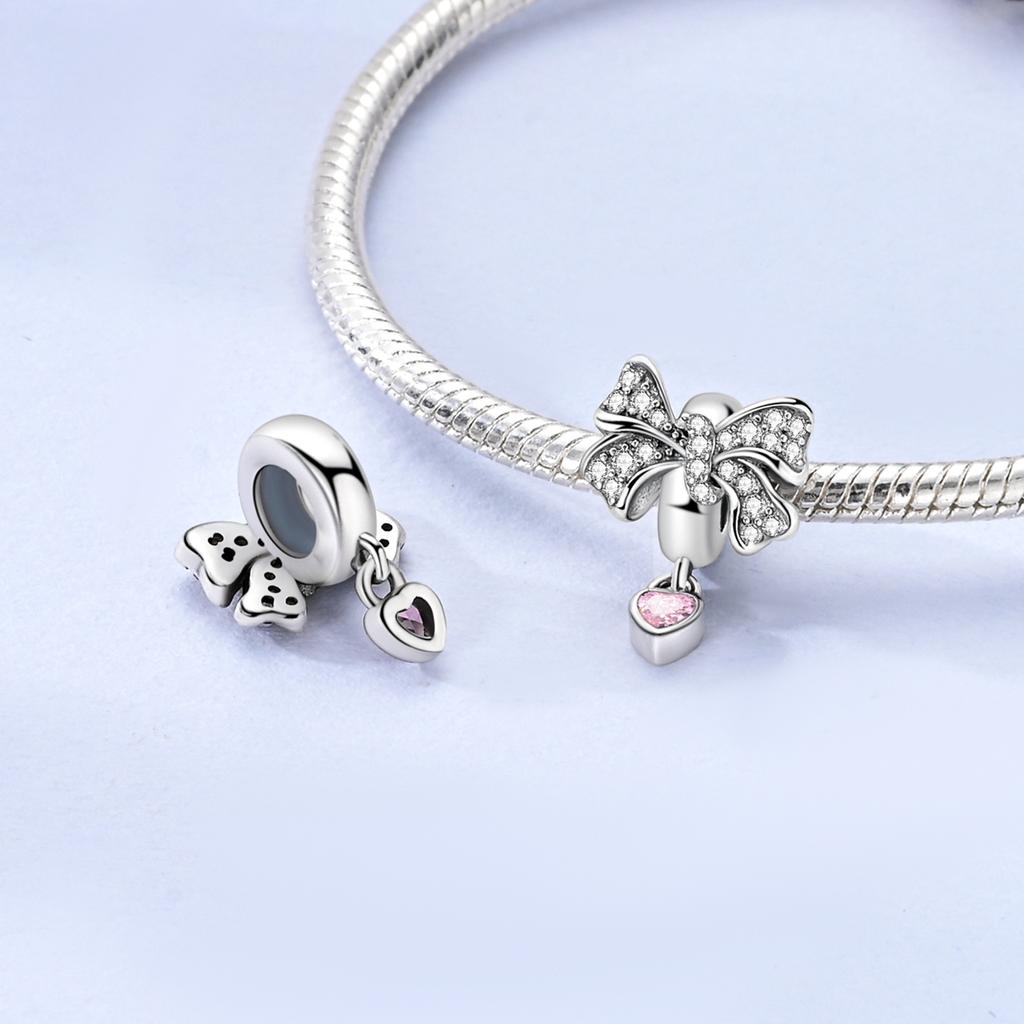 Copper Plated Charms Bow Tie Frogs Beads Fit Bangle Bracelet Pendants Dangle Diy Jewelry Gift For Women