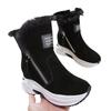 Small Side Zipper Heel Thick-soled Snow Boots Women's Autumn New Casual Velvet Warm Short Cotton Boots