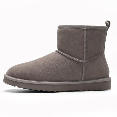 Fashion Crestar Suede Fur Lined Snow Boots For Women Winter Indoor Keep Warm Fuzzy Thick Sole Snow Boots Outdoor Lady Comfort Soft Boots