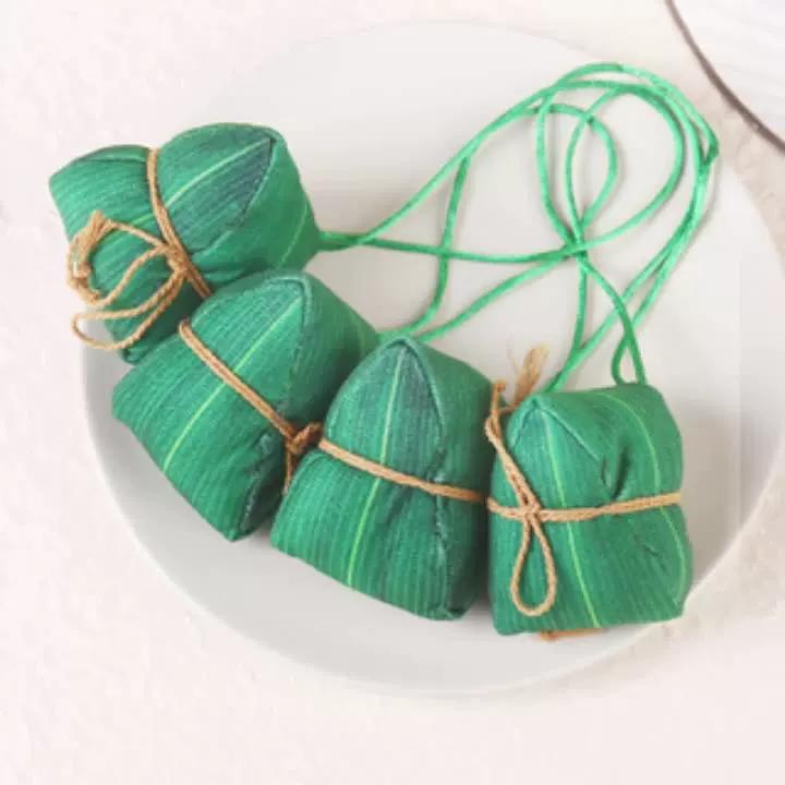Dragon Boat Festival Sachet Perfume Bag Finished Mosquito Repellent Argy Wormwood Small Pendant Zongzi Handmade DIY Material Package Pouch Decorations