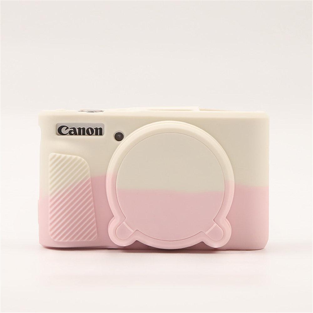 For SX740HS SX730HS Soft Rubber Silicone Case For Canon PowerShot SX740 HS SX730 Armor Body Cover Skin With Len Protector