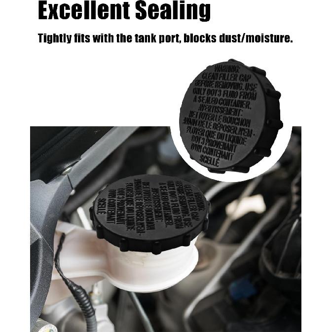 Brake Master Cylinder Fluid Reservoir Cap Fit for Ford Expedition Excursion Lincoln Navigator F-150 F-250 GT E-150 E-250 E-350, Replace F88Z-2162-AA