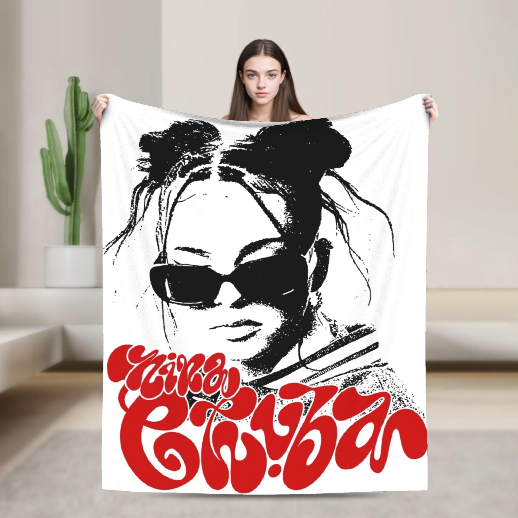 Плед Nina Chuba Качественный Мягкий плед для певицы Зимний Детская спальня Новинка Покрывало 30x40in