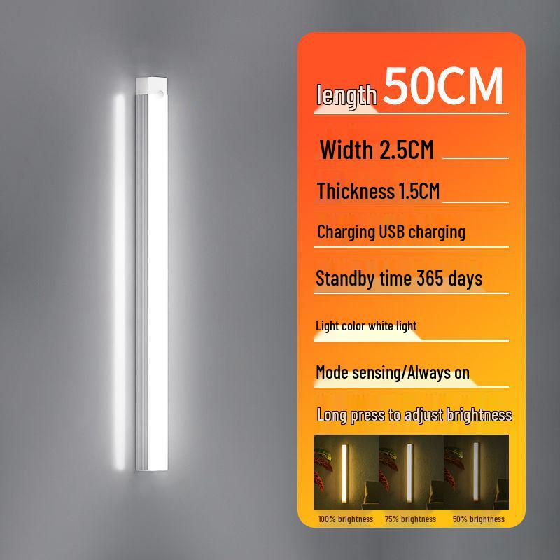 

Беспроводная перезаряжаемая светодиодная лента с датчиком движения для шкафов и гардеробов Default