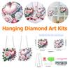 2PCS Animal Special Shape Diamond Painting Hanging Pendant 5D DIY Diamond Painting Dots Pendant Diamond Art Crafts Decor