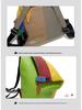 European & American Style Women's Colorful Patchwork Leather Anti-theft Backpack with Double Straps and Lock Buckle