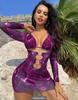 Cikini-Three-Piece Split Bikinis Set for Women, Sexy Swimsuit, Beach Swimwear, Bathing Suit, Summer