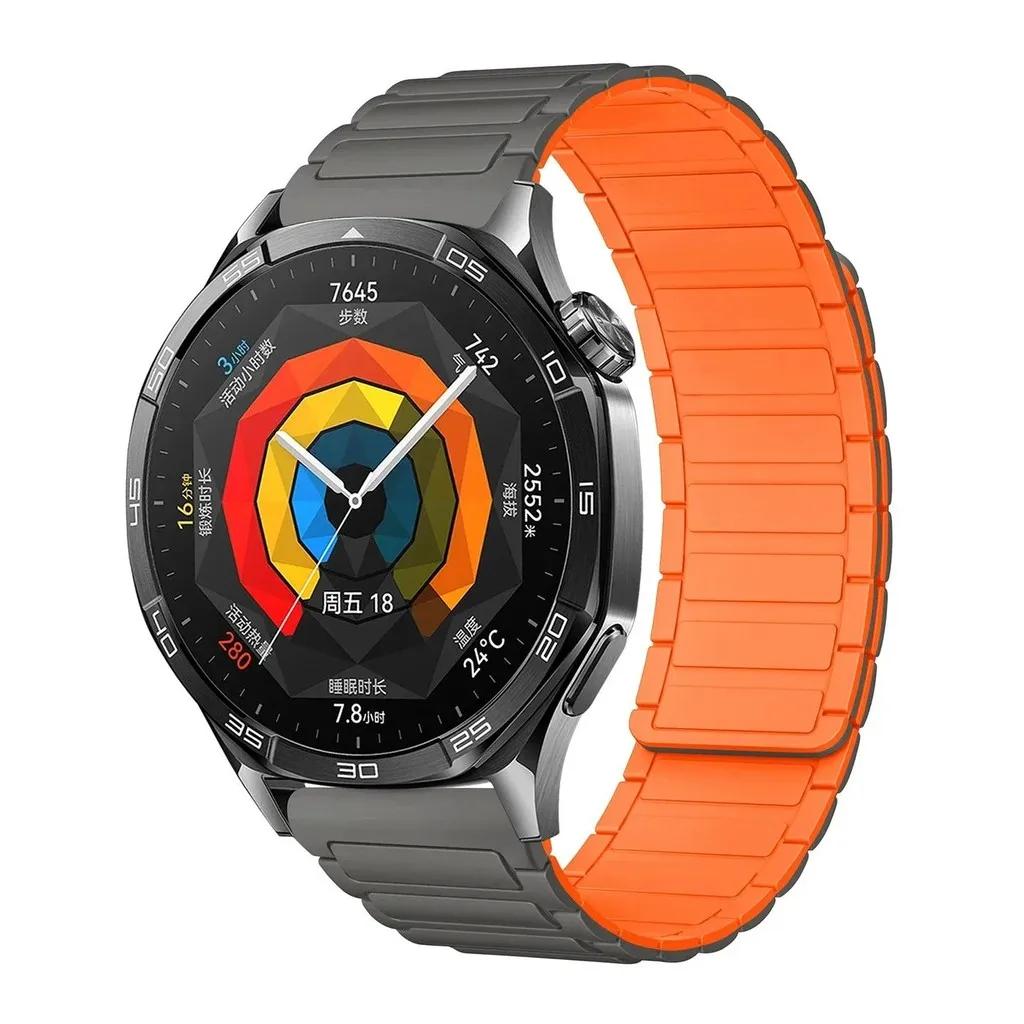 18mm 20mm 22mm Magnetic Band For Huawei Watch GT5/4/3Pro 46mm 4/3Pro Soft Silicone Loop Strap For Amazfit Balance GTR 4/3/2 47mm