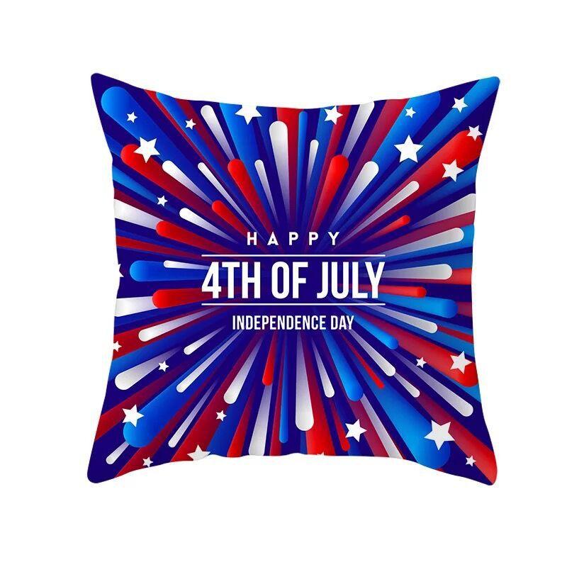 American Flag Independence Day Pillow Case Holiday Gift Home Decor Pillow Case