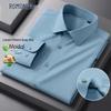 ROMON Men's Long Sleeve Wrinkle-Free Dress Shirt