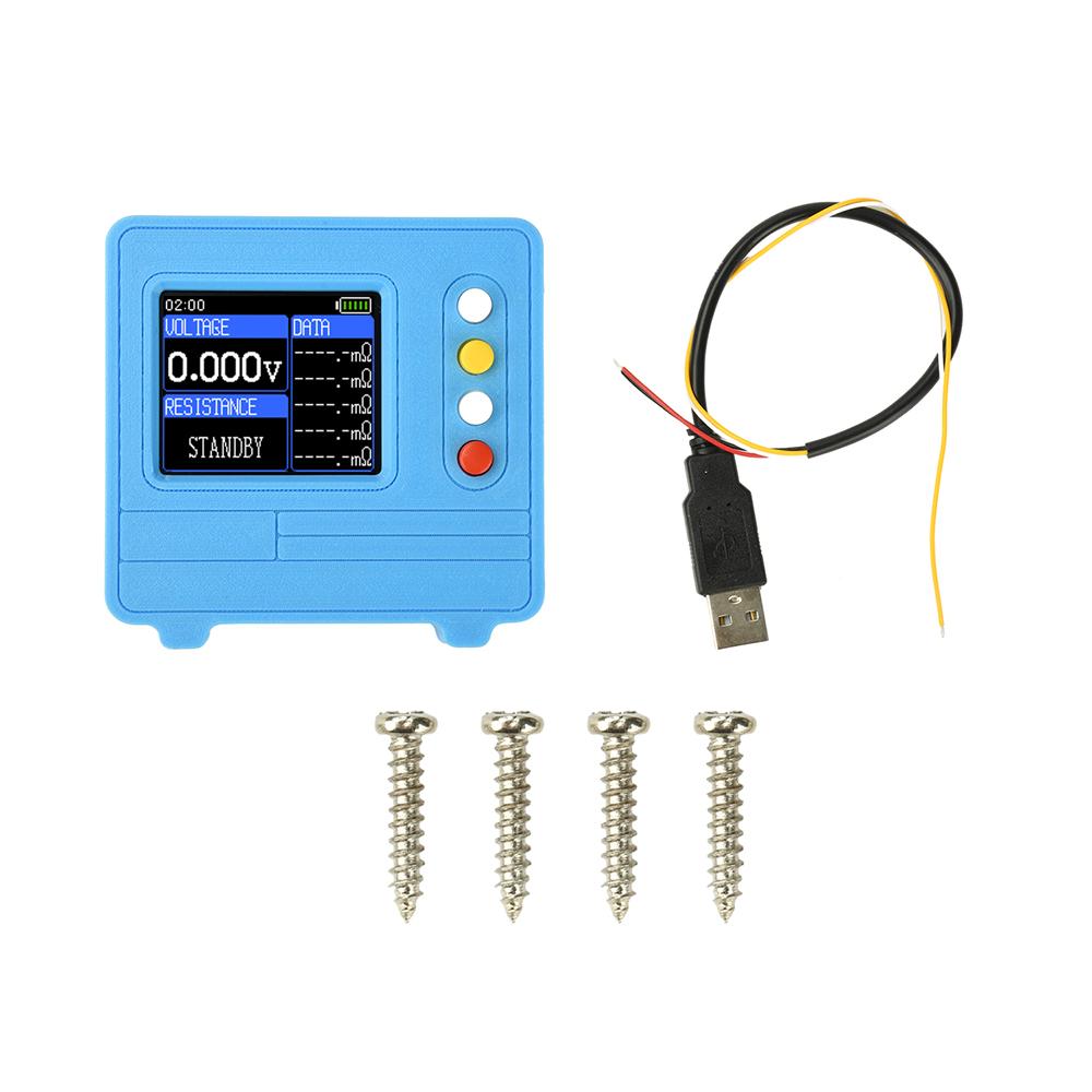 TV607 DC 5V Internal Resistance Tester, 1.77-inch TFT colour screen display, 4-wire AC electronic load tester