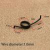 10pcs Torsional Spring Fishing Reel Spring for For Daiwa 1000-2000/ 2500-6000
