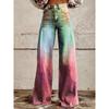 Pantaloni da Donna Stampati Casual Gamba Larga Pantaloni di Tendenza