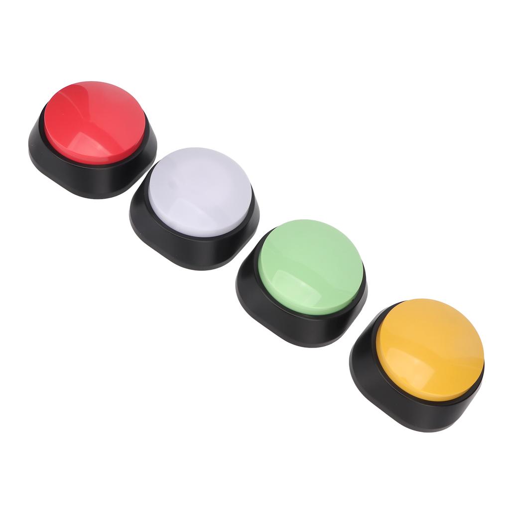 4Pcs Dog Buttons Assorted Colors 30s Recording Pet Training Widely Used Dog Talk Buttons for Cat Pet Training