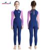 Children's Swimsuit One-piece Long-sleeved Girls 'student Training Sunscreen Quick-drying Hot