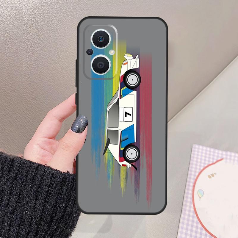 T16 Rally Car Funda For OPPO Reno 8 7 Lite 11F 12F 13F 14F 15F 10 12 13 14 Pro OPPO Find X8 X6 X9 Pro Case