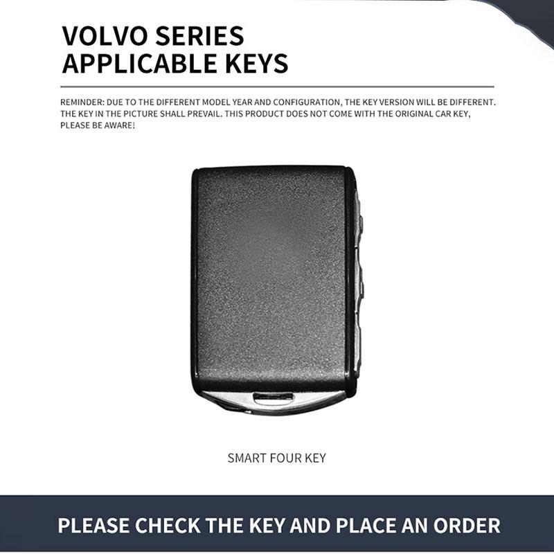 Geeignet für Volvo XC60 Zinklegierung Auto Schlüssel Tasche Abdeckung Fernbedienung Schutzhülle Speziell Schlüsselanhänger Schale Zubehör