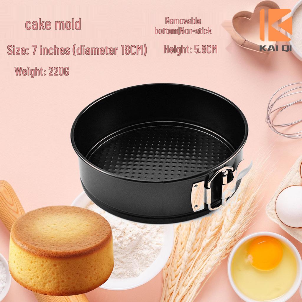 Non-Stick Removable Bottom Chiffon Cake Molds & Mousse Rings Baking Pan Set