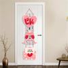 Valentines Day Door Hanger Paperboard Hanging Sign Decors Door Decorations Outdoor Indoor Wall Decors Party Supplies