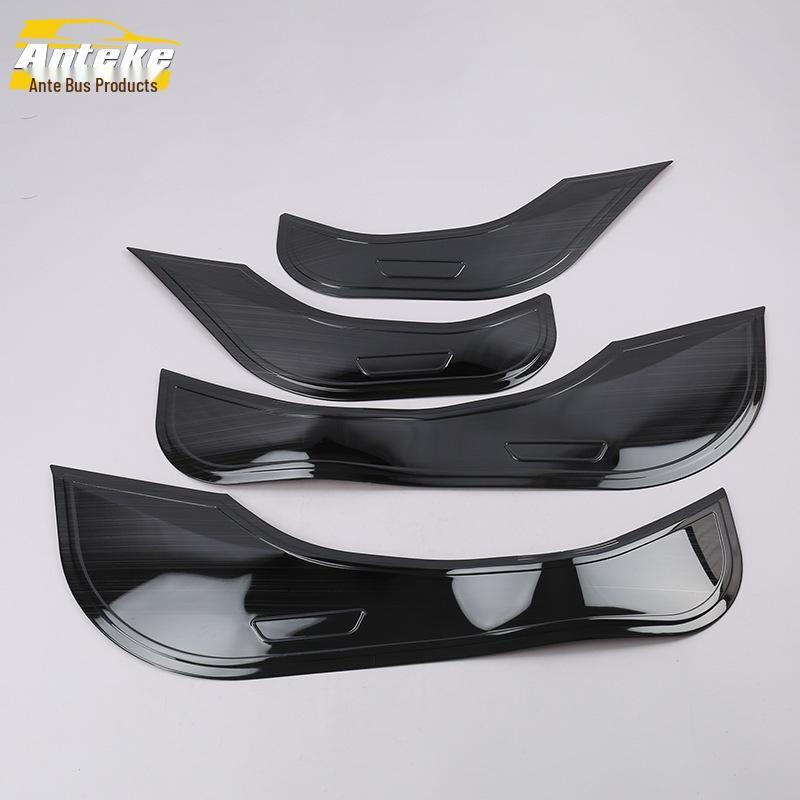 Fits 18 Models: IX35 Anti-Kick Pad Sequins, Stainless Steel Door Armrest Box Kick Plate, Decorative Sticker Accessories