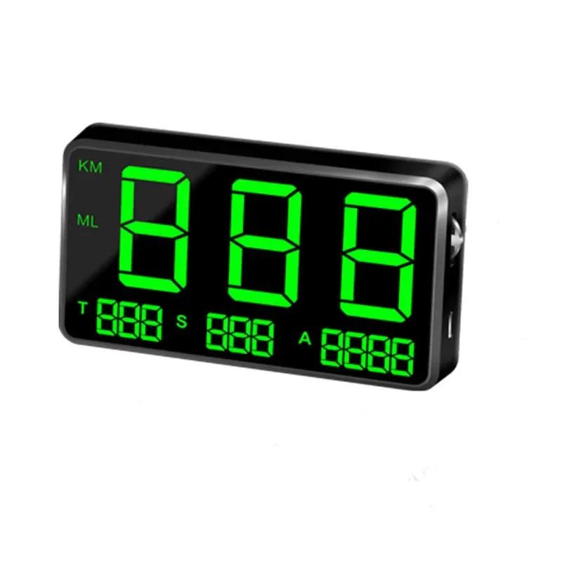 

Автомобильный HUD Проекционный дисплей GPS Скорость Сигнализация Статистика пробега Проекционный дисплей C80 чёрный