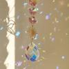 Sun Catcher Crystal Lotus Hanging Crystals Stained Glass Suncatcher Outdoor Decor Rainbow Maker Prism Chakras Garden Decoration