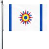 1pc Multi-Size Optional Chaldean Flag, Weather-Resistant Outdoor Decoration, Unique Star Strip Design, High-Quality Polyester Fabric, Suitable for Gar