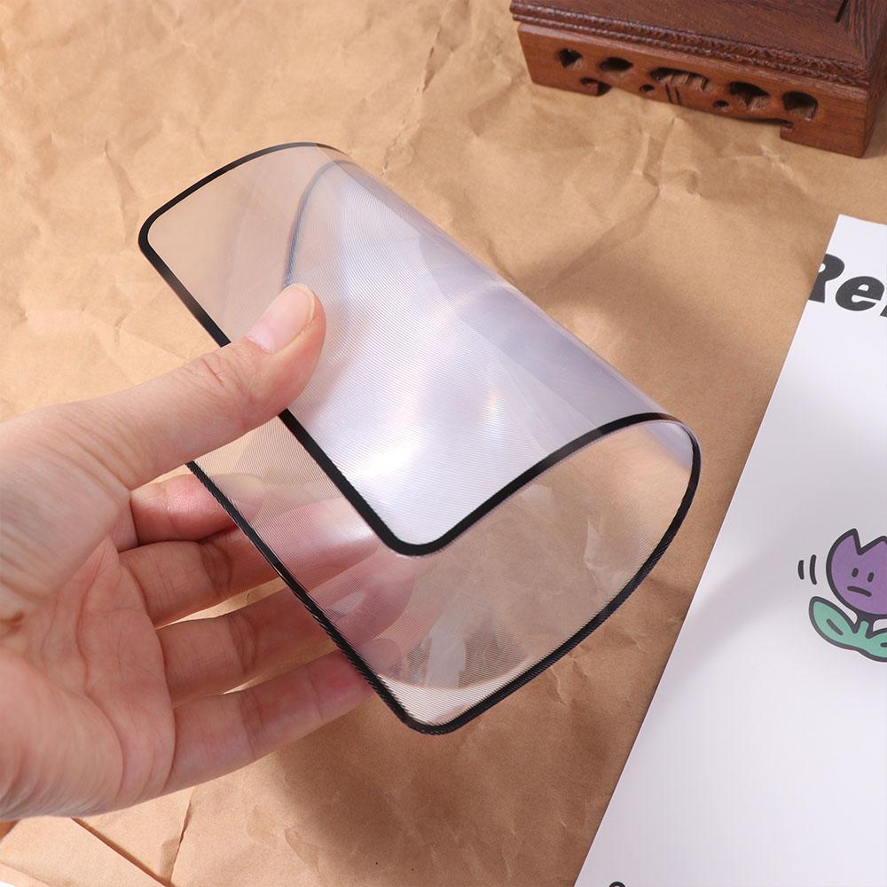 Magnification X3 Large Sheet Magnifier Book Page Magnification Multifunctional Reading Aid Lens Portable PVC Glass Lens Unisex