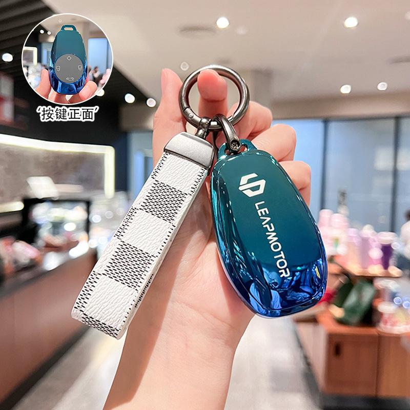 Suitable for 2021 Zero Run T03 Key Set C11 Zero Run S01 Car Remote Control Key Bag Protective Case Ring Female