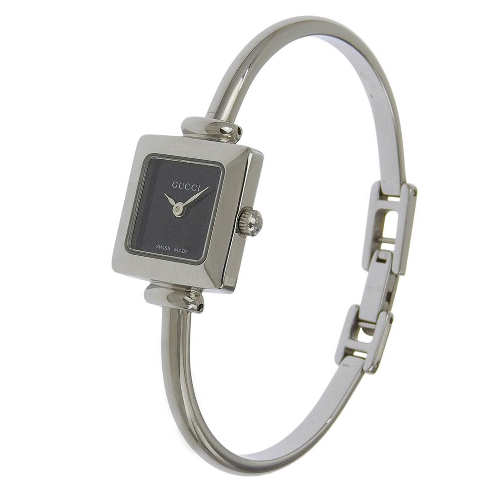 GUCCI Watches 1900L blackDial Stainless Steel Quartz Analog display Women Used