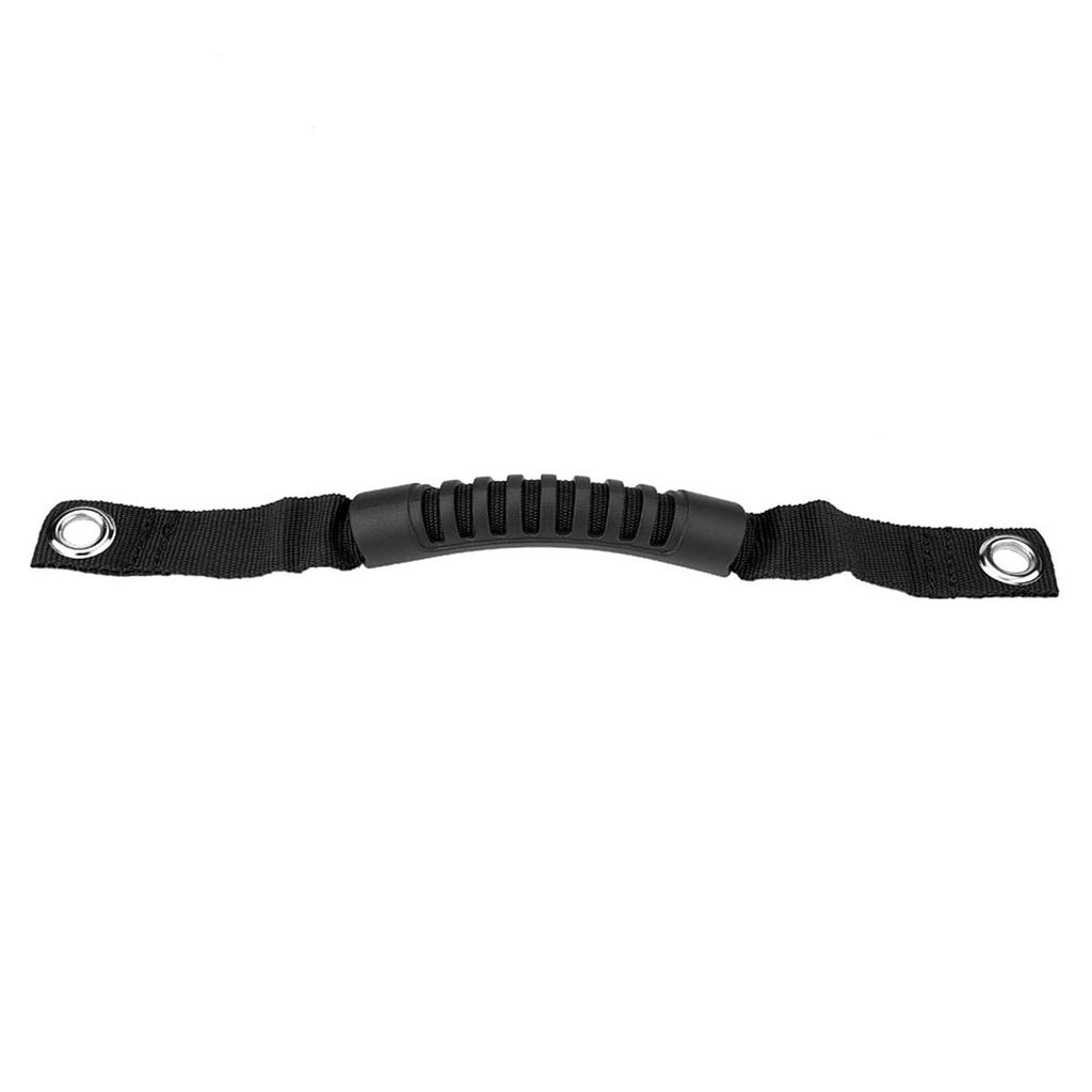 Ara.mox Seat Grab Handles, 2 Pcs Car Rear Headrest Grab Handle Set with Holes for Jeep Wrangler 1995-2017 (Black)