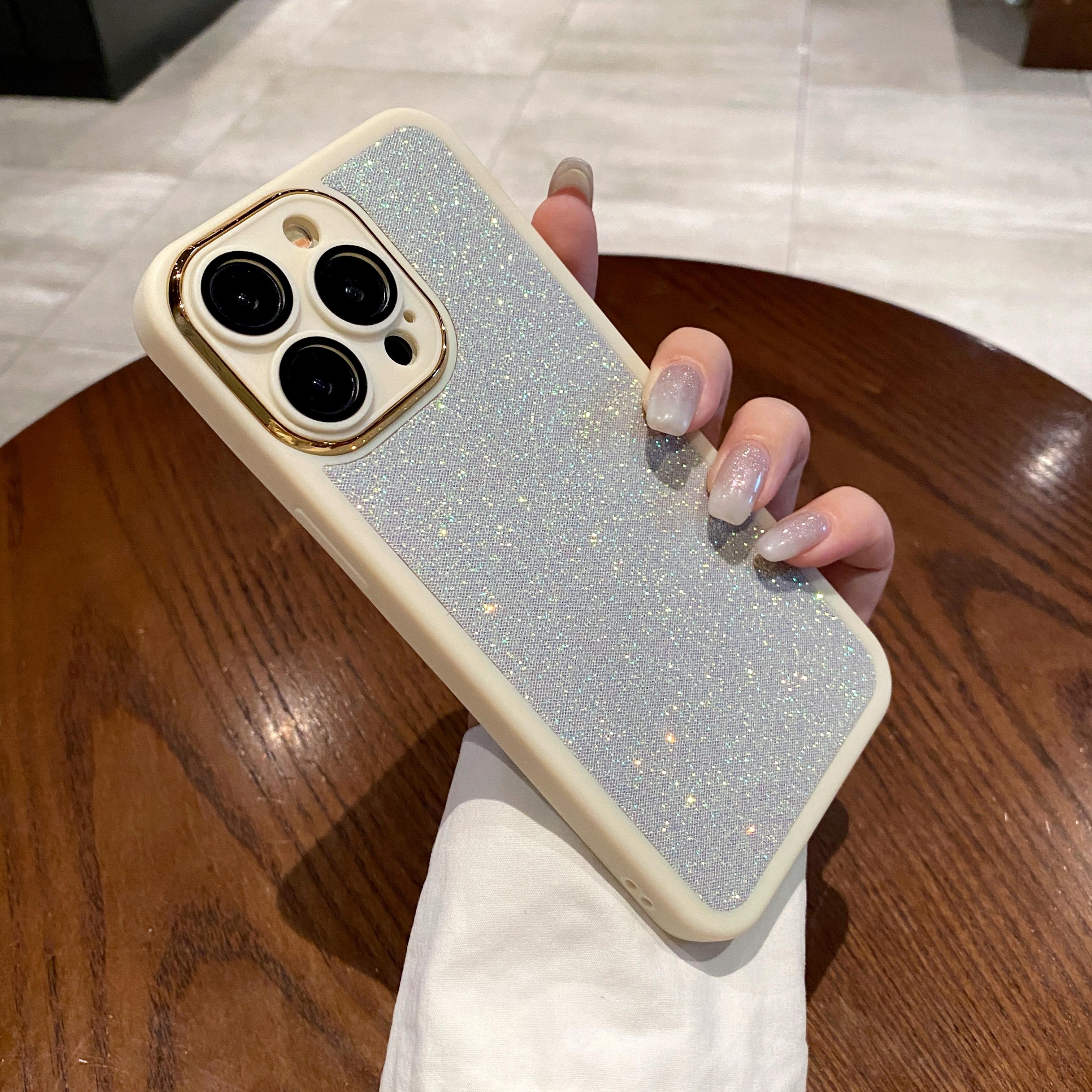 

Розкішне покриття Bling Glitter Rhinestones Gem Diamond Phone Case For iPhone 15 13 12 11 14 Pro Max Camera Protection Soft Cover For iPhone 14Plus