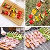 50Pcs Stainless Steel Barbecue Skewer Reusable BBQ Skewers Kebab Iron Stick For Outdoor Camping Picnic Tools Cooking Tools 35cm