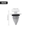 Auto Parts Side Trim Clips Practical Replacement Stylish White 51777171002 ABS Brand New Elegant Design Good Effect
