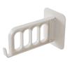 Foldable Reinforced Plastic Hooks Strong Three-row Hooks for Bathrooms and Toilets Foldable Plus