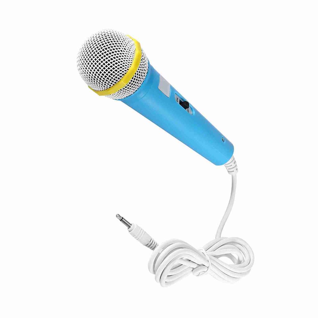 Kids Children Microphone Music Video Storytelling Party Microphone for Children (Blue)