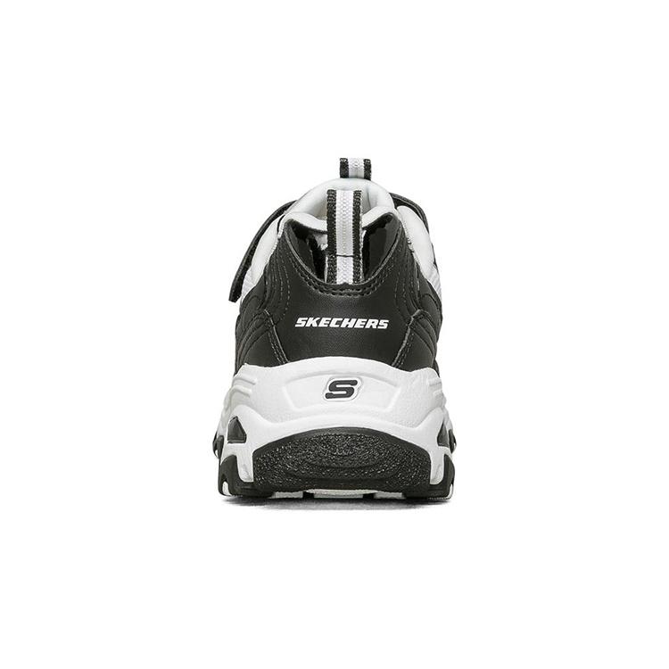 (GS) Skechers D'Lites 'Black White' Kids' 302504L-BLK