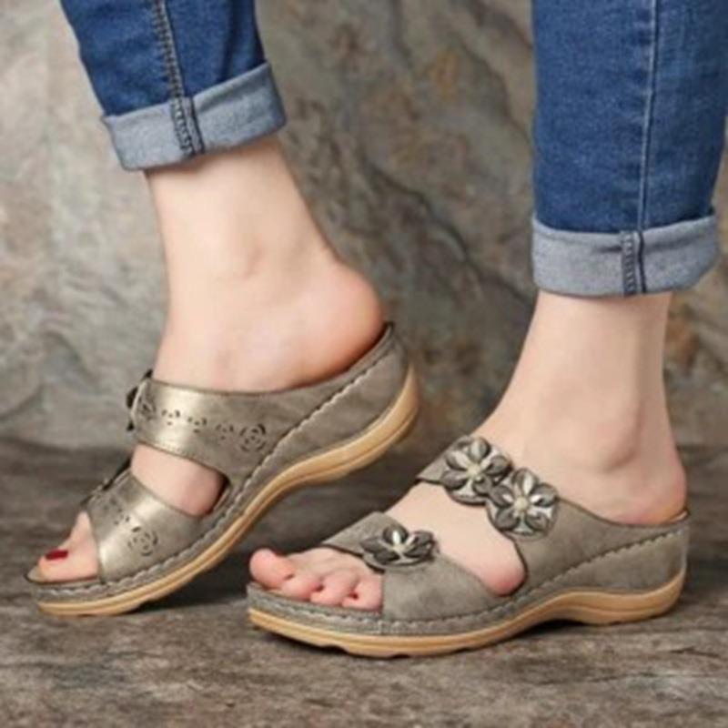 Summer new flower cool slippers women wish casual slippers women