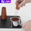 [WDT] WDT Wooden Tool Puck Rake and Stand Espresso Distribution