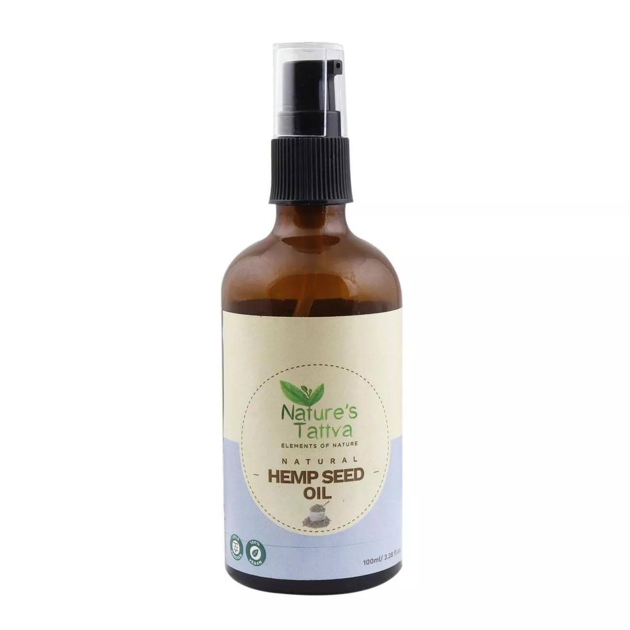 

Конопляное масло: против акне (100 мл), Natural Hemp Seed Oil, Nature s Tattva