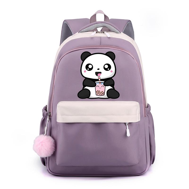 Cute Kawaii Panda Pattern Backpack Girls Boys School Bag New Cartoon Panda High Quality Zipper Backpacks