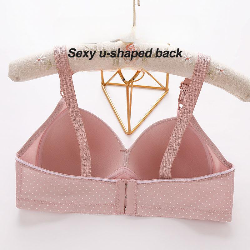 Damen Übergröße Dünner Stil Ohne Stahlring Bequem und Atmungsaktiv Gesammeltes Seitliches Sammeln Schöner Rücken BH