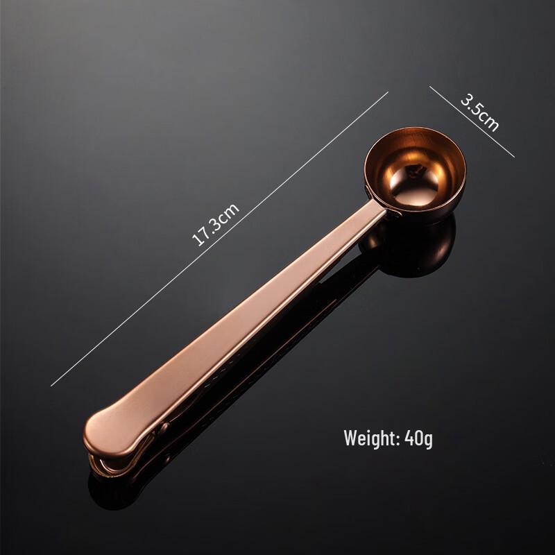Stainless Steel Coffee Scoop with Bag Clip