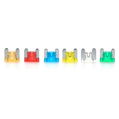 24pcs Auto Car Truck Motorcycle Fuses 5A 10A 15A 20A Mixed Sizes Low Profile Kit Micro Mini Blade Fuse
