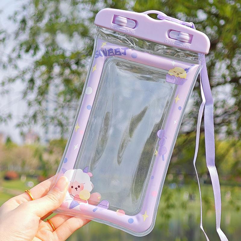 Waterproof Cartoon Phone Pouch Drift Diving Swimming Bag Underwater Dry Bag Case Cover For Phone Water Sports Beach Pool Skiing