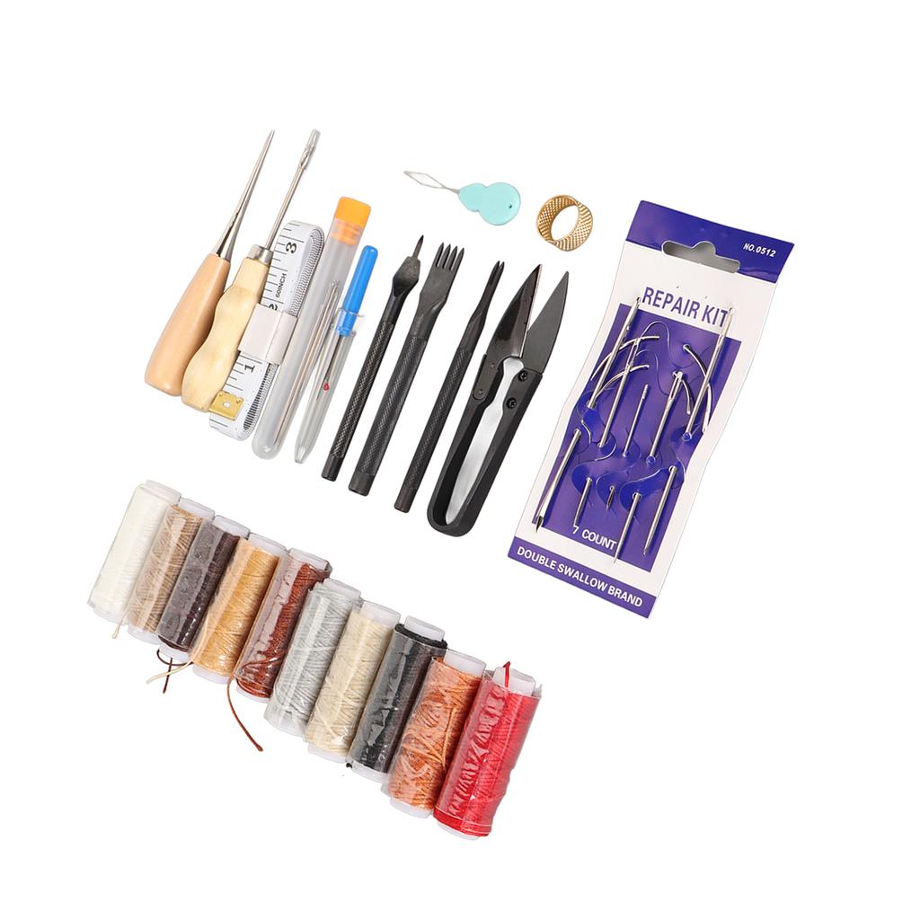 Leather Sewing Kit Leather Working Tools Multipurpose Leather Sewing Accessories for DIY Craft